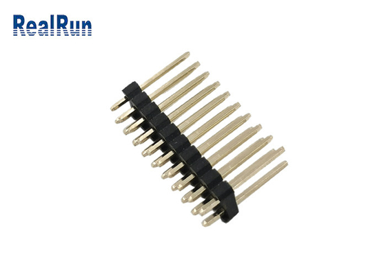ODM OEM 2.54 Mm Header Connector PA6T 2 Row Straight Pin Male