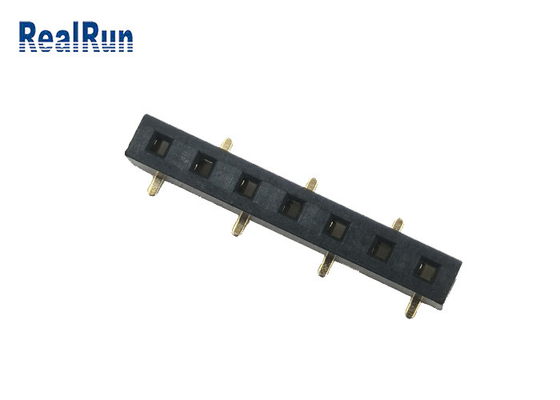 2.54mm Single Row PCB Connector Gold Plating 7 Pin Surface Mounting SMD Header Connector
