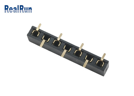 2.54mm Single Row PCB Connector Gold Plating 7 Pin Surface Mounting SMD Header Connector