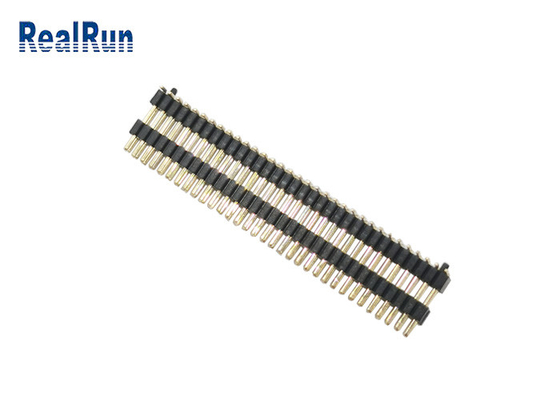 PA6T Gold Flash 1.0mm Pin Header Connector SMT Male 2X33p With Post Dual Layer Plastic
