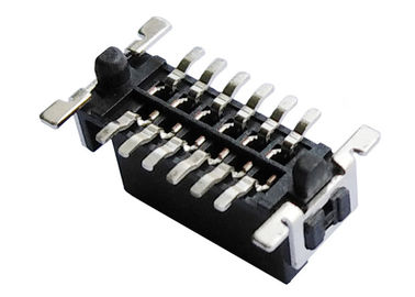 Gold Plated SMT Board To Board Connector 1.27mm Dual Row Horizontal Mount