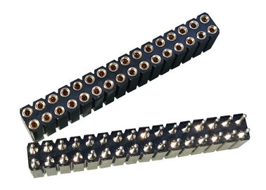 2.54mm Round Pin Female Header DIP Type Straight For Medical Equipment