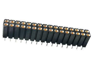 2.54mm Round Pin Female Header DIP Type Straight For Medical Equipment
