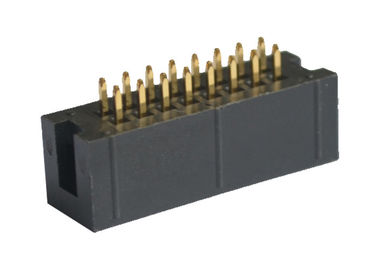 Box 2.54 mm Header Connector 180 Degree DIP Through Hole Board To Wire