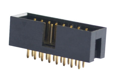 Box 2.54 mm Header Connector 180 Degree DIP Through Hole Board To Wire