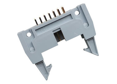 14 Pin Shrouded Header Connector Gold Flash PBT Material Insulation Resistance