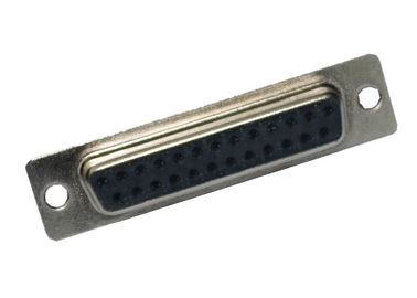 25 Pin Black DB D SUB Connector Solder Female Straight Type DP Socket
