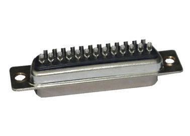 25 Pin Black DB D SUB Connector Solder Female Straight Type DP Socket