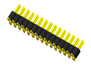 2 Row Pin Header Connector Single Plastics SMT Type Pcb Pin Connector 1.0mm