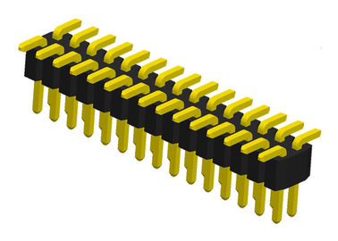 2 Row Pin Header Connector Single Plastics SMT Type Pcb Pin Connector 1.0mm