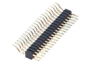 Double Row Pin Header Horizontal SMT Type 2x20 Pin Header Black 1.27mm