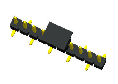 10P PA6T Male Header Connector Single Row CAP SMT 2.0mm Height 2A PBT