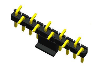 10P PA6T Male Header Connector Single Row CAP SMT 2.0mm Height 2A PBT