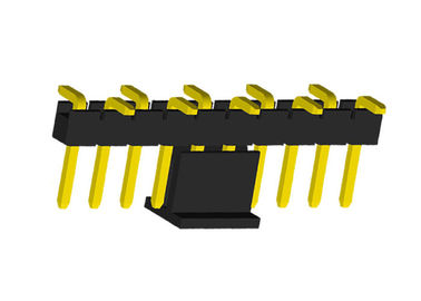 10P PA6T Male Header Connector Single Row CAP SMT 2.0mm Height 2A PBT