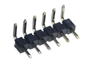 5 Pin Header Connector 2.54mm Single Row Black Right Angle Pcb Header