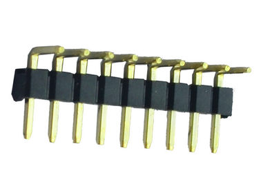 5 Pin Header Connector 2.54mm Single Row Black Right Angle Pcb Header