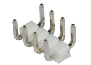 White 4 Pin Header Connector Pitch 2.54mm Single Row 90 Degree U Type