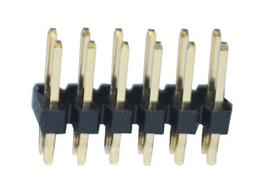 500VAC Brass PA6T DIP Pin Header Connector 2.54mm Pitch 12P ISO9001