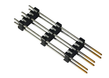 10 Pin Dual Row Pin Header 2.54 Mm Pitch Header Straight Type Three Plastic