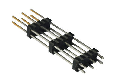10 Pin Dual Row Pin Header 2.54 Mm Pitch Header Straight Type Three Plastic