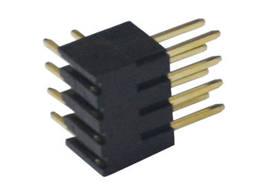 2.54mm 500VAC Pin Header Connector Right Angle Insulator PA6T 3A