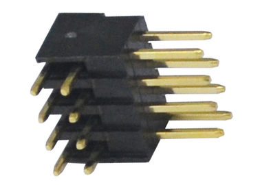 2.54mm 500VAC Pin Header Connector Right Angle Insulator PA6T 3A