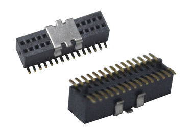 Surface Mount Pin Header Double Row 30 Pin Female Connector With CAP Type