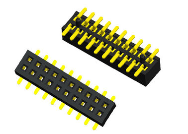 Straight 20 Pin Header Connector Female 180 Degree Type Double Row 1.0X2.1mm
