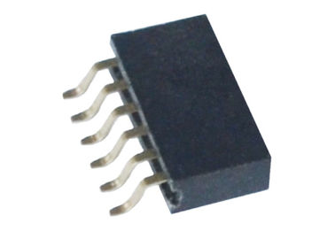 Single / Double Row Female Header 1.27mm 6 Pin Connector Horizontal SMT Type