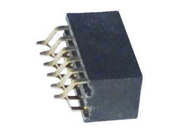 Single / Double Row Female Header 1.27mm 6 Pin Connector Horizontal SMT Type
