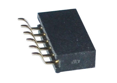 Single / Double Row Female Header 1.27mm 6 Pin Connector Horizontal SMT Type
