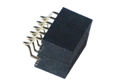 Single / Double Row Female Header 1.27mm 6 Pin Connector Horizontal SMT Type