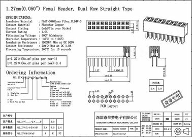 20 Pin Female Header Connector Single Row Straight 180 Degree For PCB Board