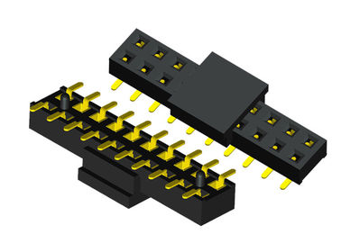 20 Pin Black Female Header Connector Double Row 2.0mm Pitch With CAP