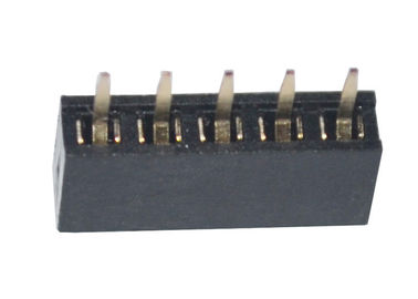 2mm Pitch Female Header Connector Single Row 5 Pin Black Straight Type