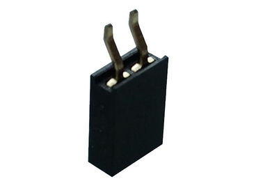 Black Single Row Female Header SMT Type Horizontal 2.0 Mm Pitch Connector