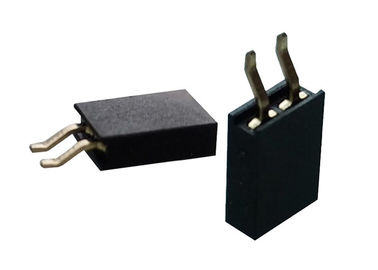 Black Single Row Female Header SMT Type Horizontal 2.0 Mm Pitch Connector