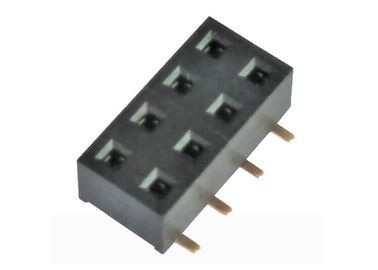 90 Degree Female Header 2.54 Mm Double Row SMT Surface Mount Pin Header