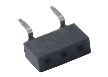 Black Single Row Header Connector 2.54 Female Header SMT Type Fireproof