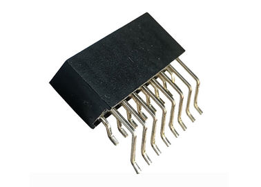 Double Row Female Header Connector 2.54mm SMT Type 16 Pin With Horizontal