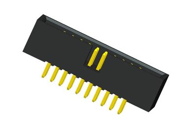 1.27mm Surface Mount Wire To Board Connector Gold Flash 180 Degree Two Rows