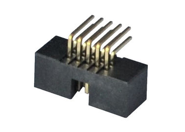 One Row Box Header Connector Right Angle Type PCB Board Gold Flash