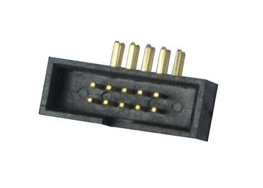 One Row Box Header Connector Right Angle Type PCB Board Gold Flash