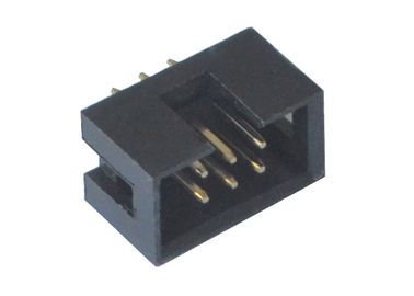 180 Degree Box Header Connector  DIP 2.54mm Pitch 6 Pin Straight Type