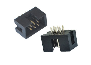 180 Degree Box Header Connector  DIP 2.54mm Pitch 6 Pin Straight Type