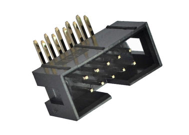 2.54mm Box Header Connector 90 Degree Header Pins 500V Withstand Voltage