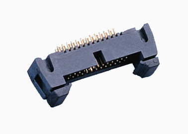 Straight Shrouded Pin Header Connector Dual Row Short Latch 2.54mm 20 Pin