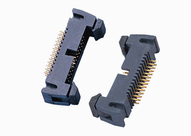 Straight Shrouded Pin Header Connector Dual Row Short Latch 2.54mm 20 Pin