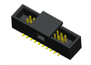 SMT CAP Type Box Header Connector 1.27mm Pitch Gold Flash Contact Plating