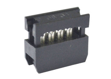 8 Pin Female IDC Wire Circuit Board Ribbon Connectors 2.54mm PBT Material